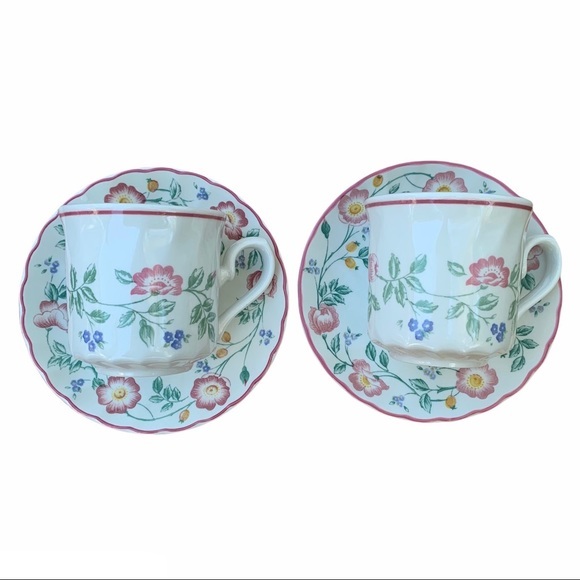 Churchill Other - 2 X Churchill Staffordshire England Briar Rose Floral cup and saucer sets